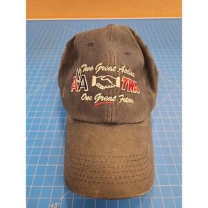 Legend AA TWA Two Great Airlines One Great Future Hat Cap Aviation Memorabilia